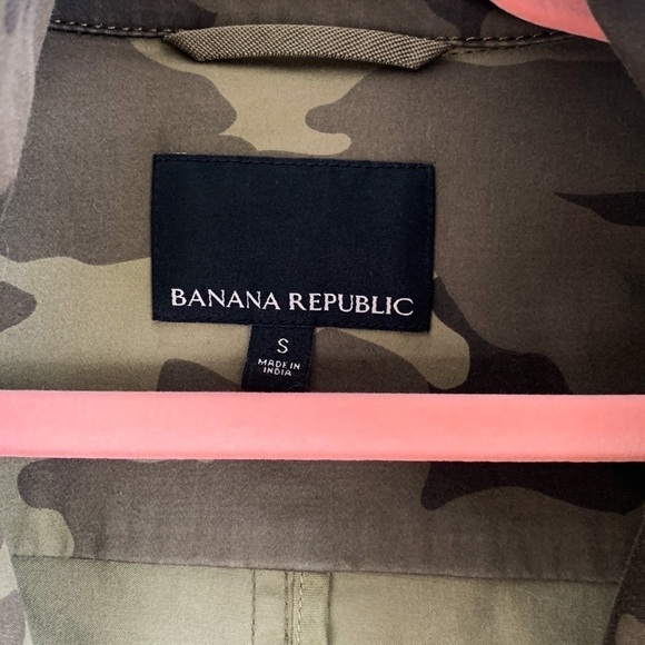 Banana Republic Oversized Camo Military Army Jacket Small - Picture 10 of 15